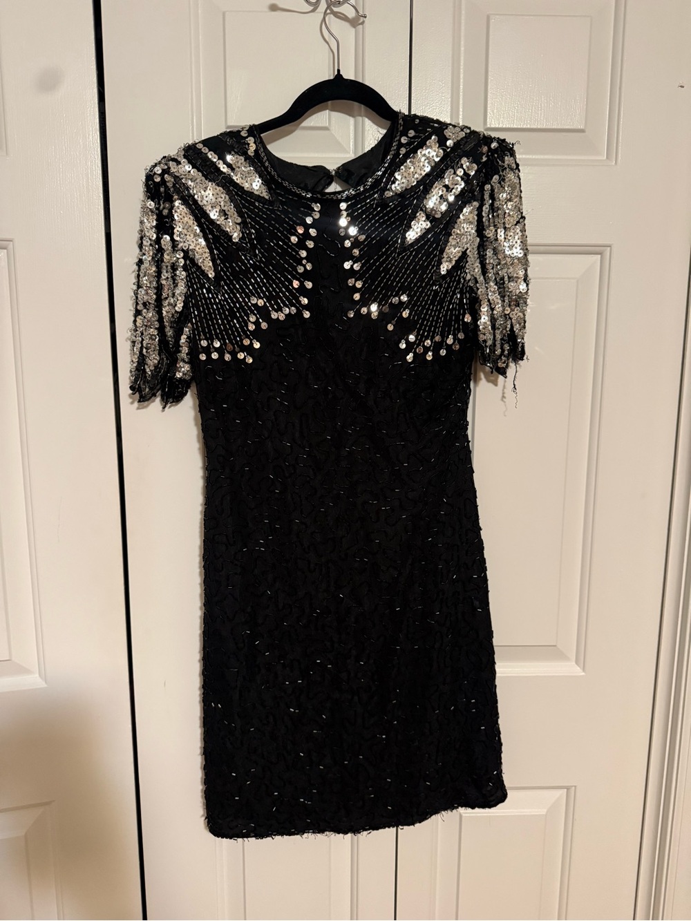 Vintage Scala sequin 80s sparkly mini dress